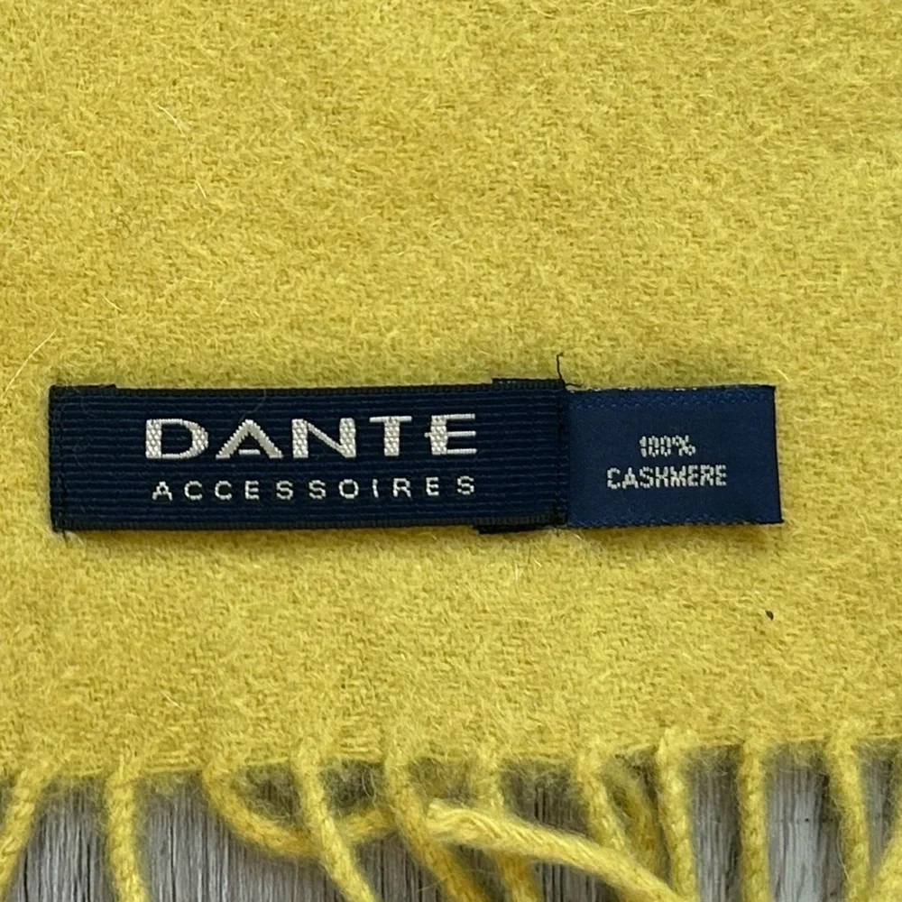 Dante Accessories 100% Cashmere Scarf w/ Fringe